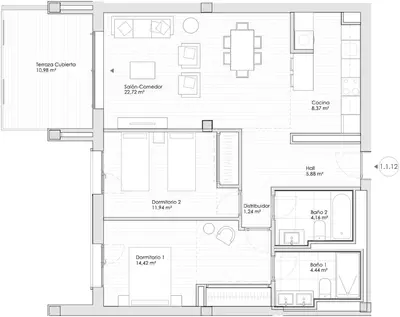 Middle Floor Apartment in Estepona