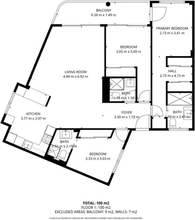 Middle Floor Apartment in Estepona