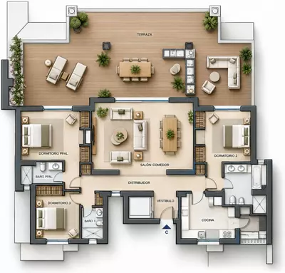 Penthouse in Casares Playa