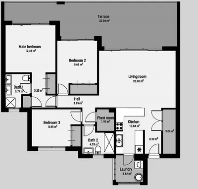 Middle Floor Apartment in Bel Air