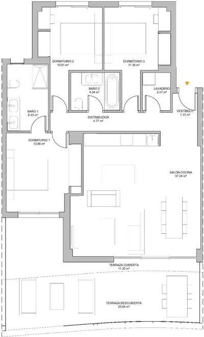 Middle Floor Apartment in Selwo