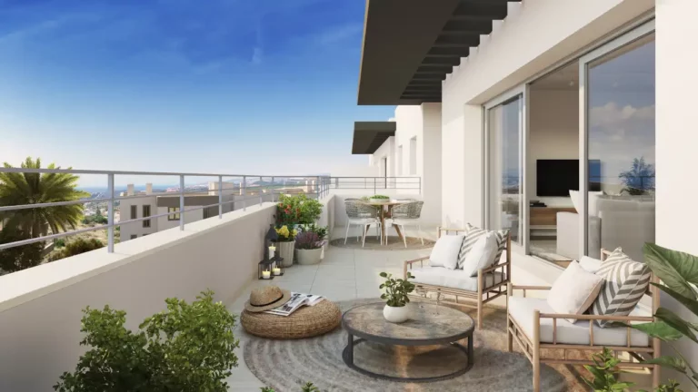 ne-HVRII-P4-FP01-DA-B3 | Studio featuring 96m² prime Estepona location large balcony