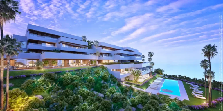 ne-OLPA-F2-B2 | 2 bedroom living space featuring 166m² in Marbella with private 75m² terrace