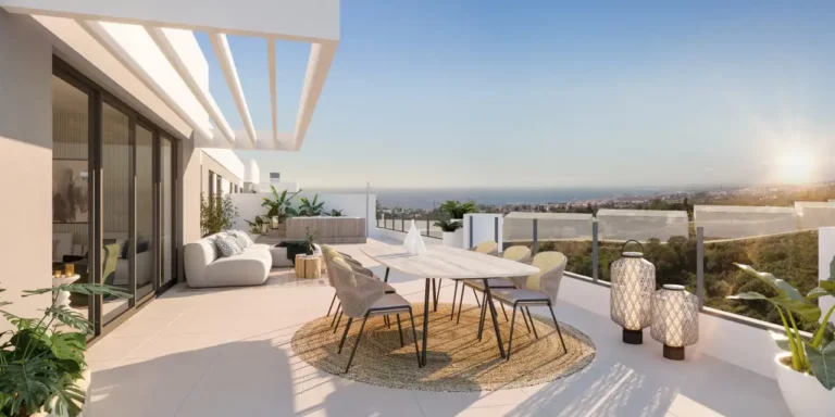 ne-ORN-F3-DA-B3 | Elegant 3 bed residence 103m² residence situated in Marbella covered terrace