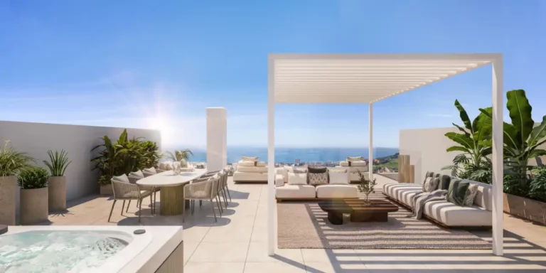 ne-PSR2-P2-FBJ-DC-B3 | 3-bed apartment property located in Manilva outdoor space